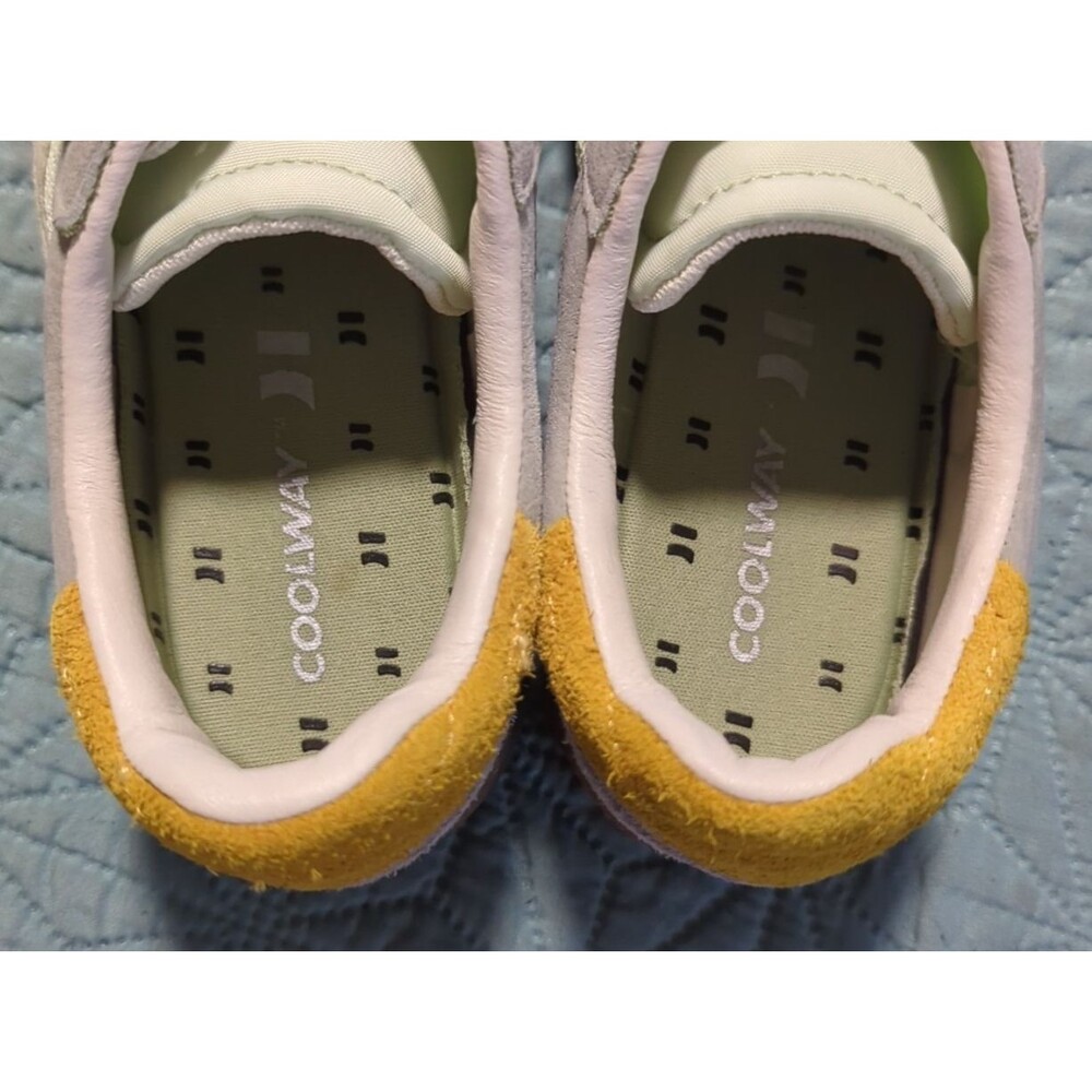 Coolway Baresi Sneakers Free People Light Green Grey Women’s Sz 6 Retro Soccer - Picture 7 of 12